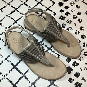SOUL NATURALIZER Strappy Slingback Sandals - US Size 7 M - EUC